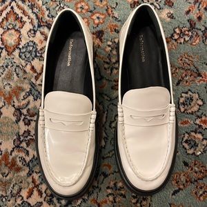White Reformation Loafers